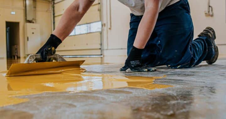 Epoxy resin floor